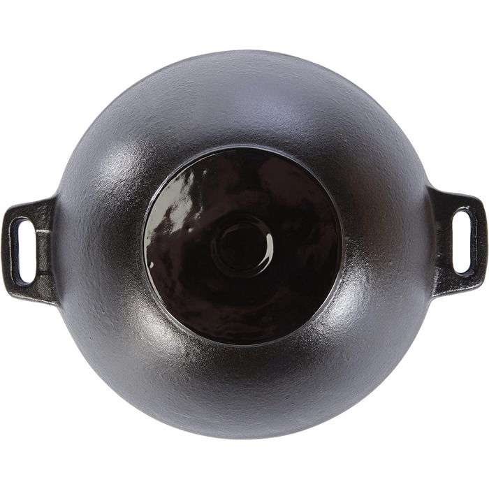 Wok Kela 24 см з кришкою, решіткою, паличками, чавунний, для індукції, набір Mini