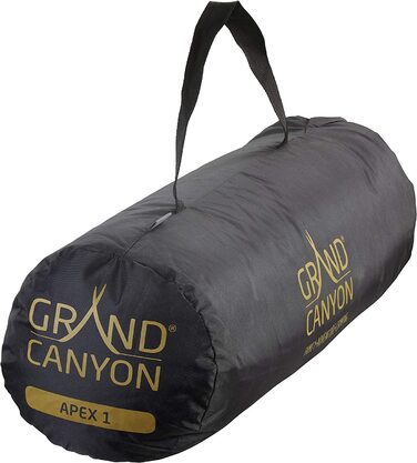 Намет Grand Canyon APEX 1 для 1-2 осіб, ультралегкий, водонепроникний, компактний, для трекінгу та кемпінгу, синій або оливковий