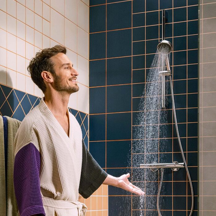 Душова лійка Hansgrohe Activera Select S EcoSmart (8 л/хв) з 2 режимами струменя, антивапняним покриттям, хром, 28033000