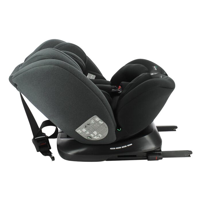 Автокрісло Nania Dune 0-36 кг, I-SIZE, 360° обертання, Isofix, регульована спинка та підголовник, сіре