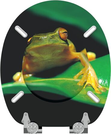 Сидіння для унітазу MDF з м'яким закриттям Frosch, зелене