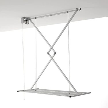 Сушарка для білизни Foxydry Mini, вертикальна, складана, алюміній і сталь, 128x54x25 см, сіра