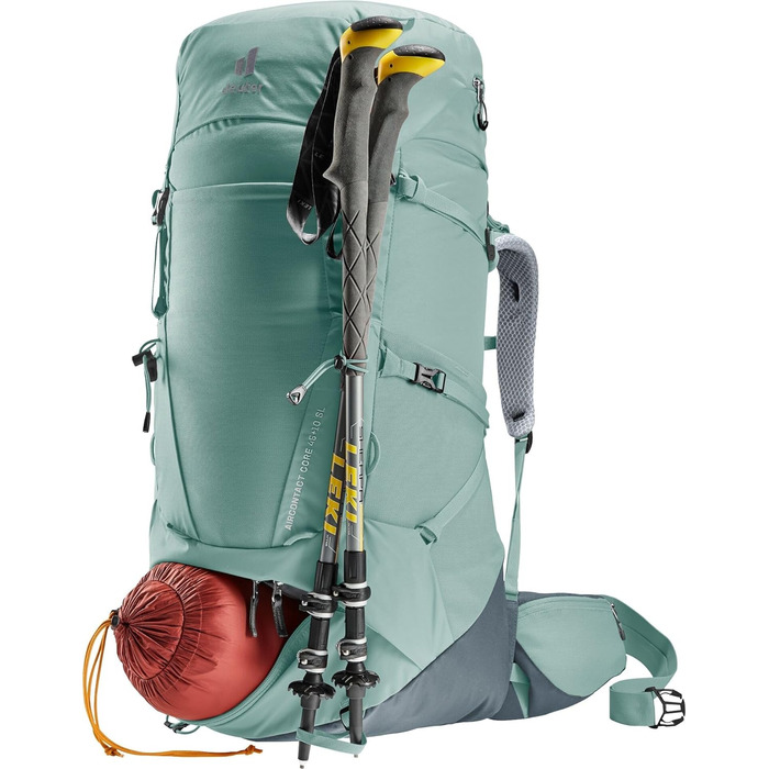 Жіночий туристичний рюкзак Deuter Aircontact Core 45+10 л нефрит-графіт
