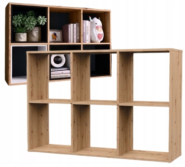 Стелаж TopEshop 110 x 75 x 30 см, дуб артизан