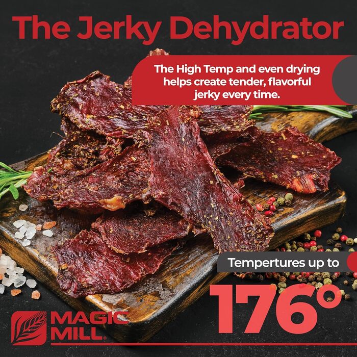 Сушарка для продуктів Magic Mill MFD-7700, 7 лотків, срібляста, пластик, прямокутна