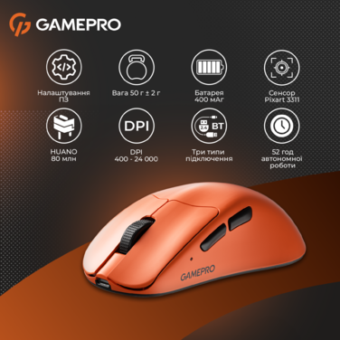 Бездротова миша GamePro Genesis Avenger (GM096O)