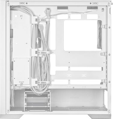Ігровий корпус ASUS TUF GT302 ARGB білий, Mid-Tower ATX, 4x140 мм ARGB вентилятори, змінні бокові панелі, підтримка ATX материнських плат із прихованими роз'ємами, сітчаста фронтальна панель