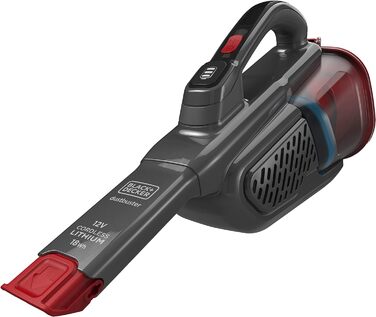 Акумуляторний ручний пилосос BLACK+DECKER 12V, безмішковий, циклонний, з довгою та висувною щілинною насадкою, зарядна станція