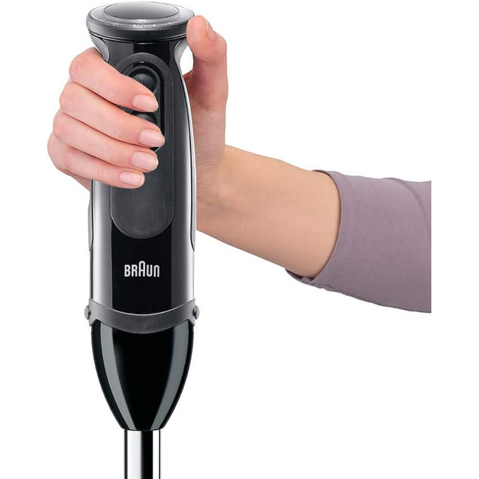 Блендер Braun MultiQuick 5 Vario MQ 5277BK, 1000 Вт, нержавіюча сталь, 4 насадки, чорний