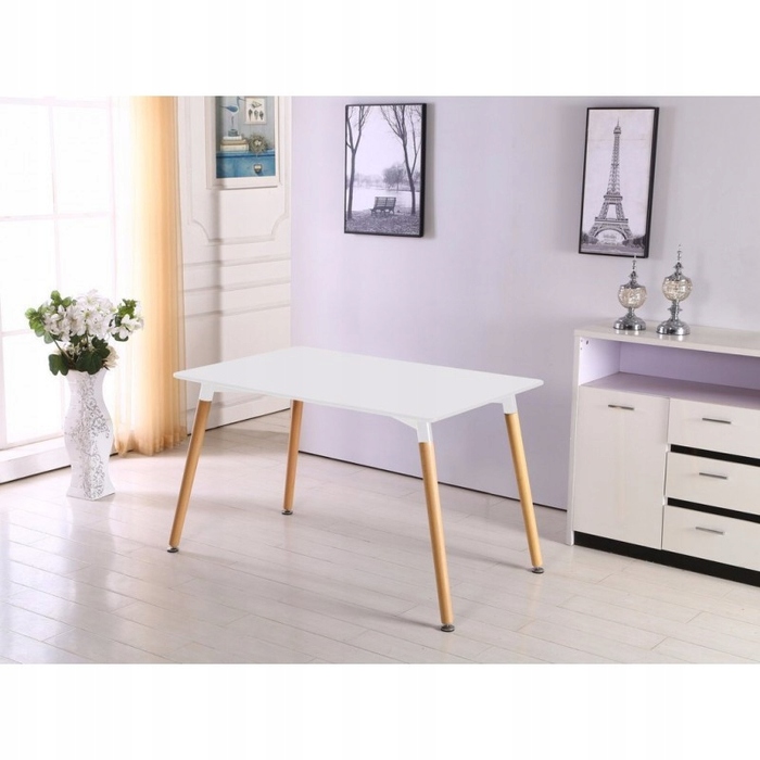 Розкладний прямокутний стіл Impor, 120 x 80 x 75 см, білий