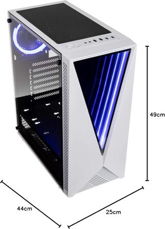 Комп'ютерний корпус Kolink Void RGB Midi Tower із загартованим склом, ігровий корпус з підсвіткою, вентилятором, для ПК