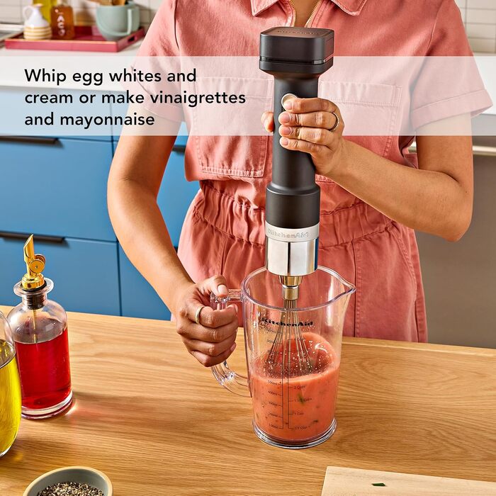 Погружний блендер KitchenAid Go KHBRV05BM з насадками, акумулятор продається окремо