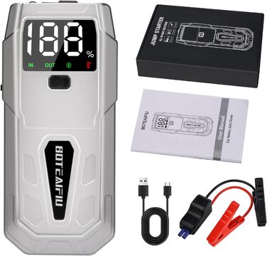 Портативний пусковий пристрій Auto-Starthilfe: Powerbank 5000A для автомобілів до 9.5л бензину або 8.0л дизеля