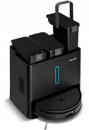 Робот-пилосос Welltec R10 Ultra з багатофункціональною станцією 8в1, чорний
