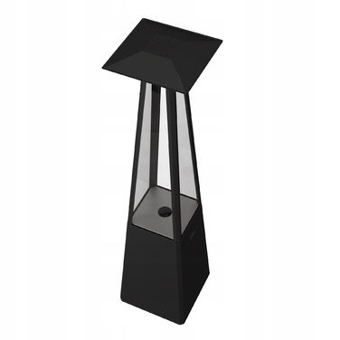 Газовий обігрівач-парасолька для саду KRATKI Umbrella 12кВт, чорний, пропан
