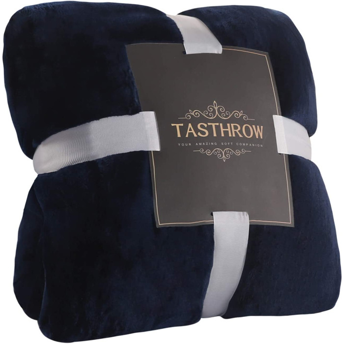 Плед TASTHROW з мікрофлісу, м'який і теплий, бірюзовий, 130x180 см – ковдра-покривало для дивану, софи, вітальні