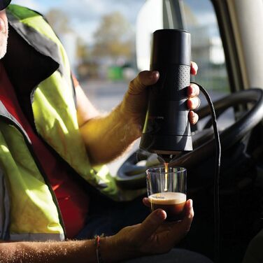 Handpresso Handcoffee Truck 21010: Кавомашина для вантажівок 24V | Сумісна з Senseo Pads