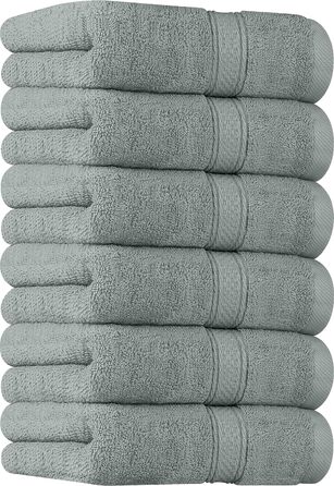 Рушники Utopia Towels з бавовни, набір 6 шт, 100% бавовна, ультрам'які та дуже всмоктуючі, 41x71 см, сірі
