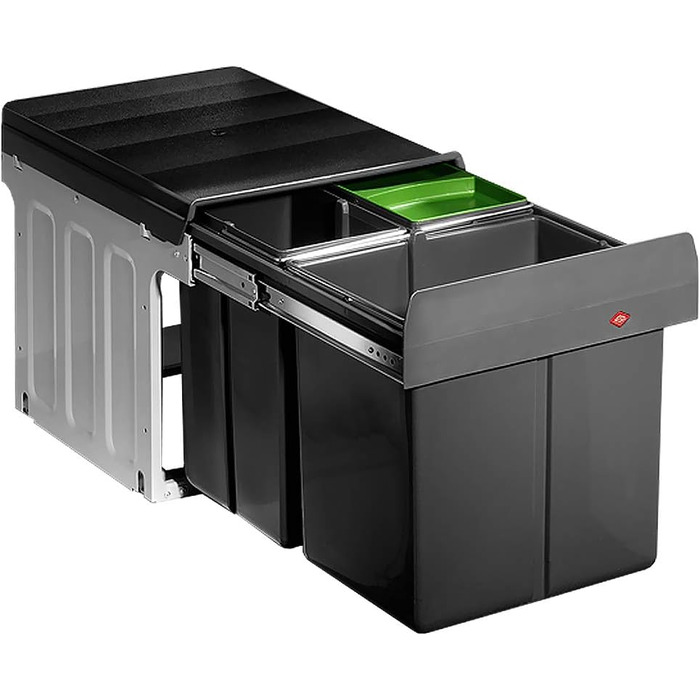 Сортувальник сміття WESCO Trio Master антрацит, 3 секції