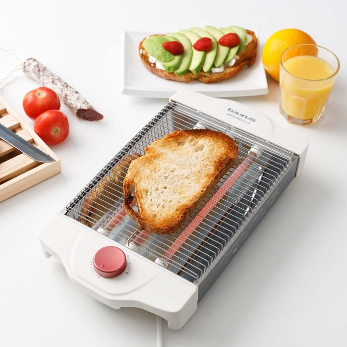 Тостер Taurus My Toast з довгим і широким отвором, пластик, багатокольоровий, 3 плоскі нагрівальні елементи