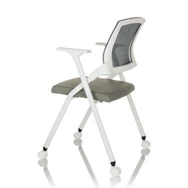 Крісло для відвідувачів / розкладне крісло PRIORITY II W Mesh / PU grey hjh OFFICE