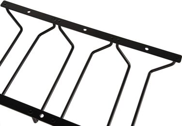 Тримач для келихів Dianoo ‎18x32,4x5 см 3 ряди чорний