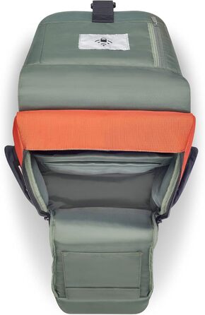 Міський рюкзак DELSEY PARIS SECURFLAP 21 л, 45x31x14 см, помаранчевий, м'який корпус