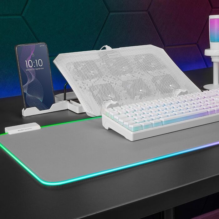 Охолоджуюча підставка для ноутбука Mars Gaming MNBC-Ultra, 140мм вентилятор, RGB Chroma, 5 рівнів нахилу, для ноутбуків до 18