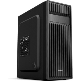 Корпус для ПК Zalman T6 ATX Midi-Tower, чорний, ігровий, з попередньо встановленим 120-мм вентилятором, добрий повітряний потік