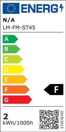 25 LED-ламп E27 2W, тепле світло 2700K, скляні, для ліхтарів та гірлянд, не димуються, заміна 20W