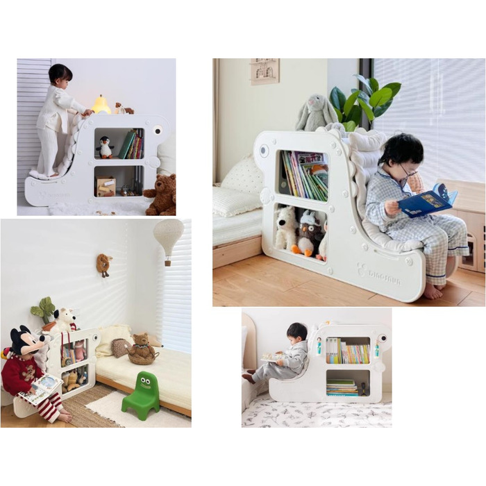 Стелаж Mealux Dinosaur White (арт. KD-E082 White)