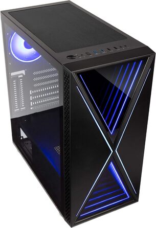 Корпус для ПК KOLINK Void X ARGB, ігровий Midi Tower, комп'ютерний корпус з підсвіткою, для геймерського комп'ютера