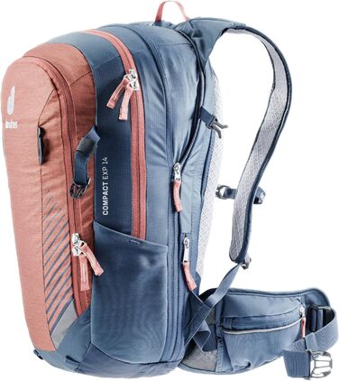 Велосипедний рюкзак Deuter Compact EXP 14, червоно-синій