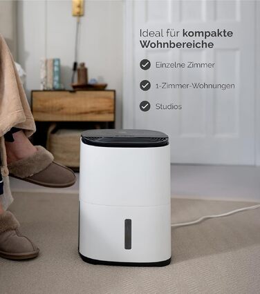 Meaco MeacoDry Arete® Two 25L: Повітряний осушувач та очищувач з HEPA-фільтром H13, Wi-Fi, інтелектуальні режими (вугільний фільтр, 5 років гарантії)