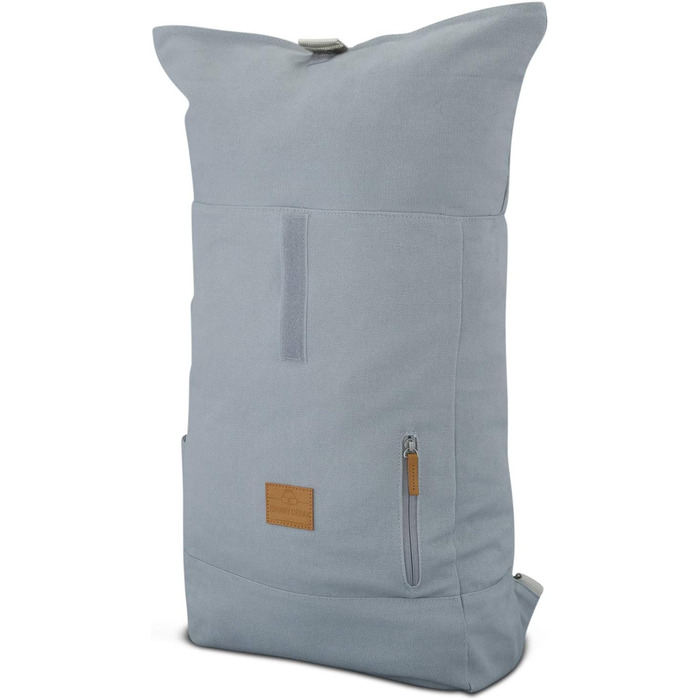 Міський рюкзак Johnny Urban Rolltop Adam Large для жінок і чоловіків, водостійкий, сірий, 16'' відділення для ноутбука, міцна бавовна