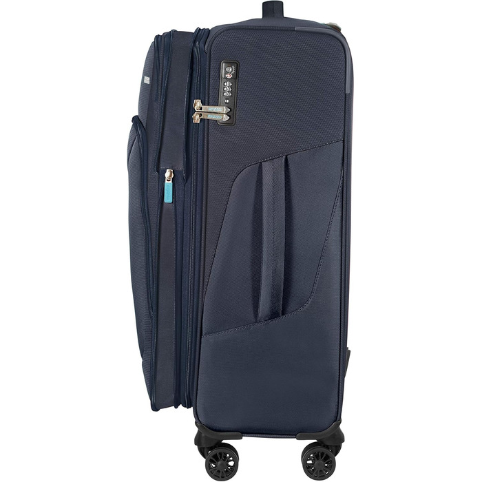 Валіза American Tourister Summerfunk 68 см, 77 л, розширювана, на 4 колесах, синя (Navy)