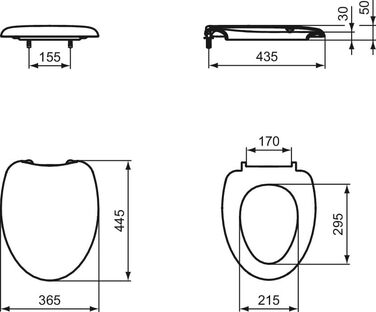 Унітазне сидіння Ideal Standard Novella J102500, оригінал