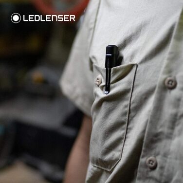 Ліхтарик Ledlenser P2R Work Mini LED для майстерні та майстрів, акумуляторний, 110 люмен, фокусування, 90 м, USB-зарядка, кліпса