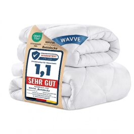 Комплект всесезонних ковдр WAVVE 200x220 см, 2 частини (літня 150 г/м² та цілорічна 300 г/м²), зимова ковдра 450 г/м², мікрофібра, біла