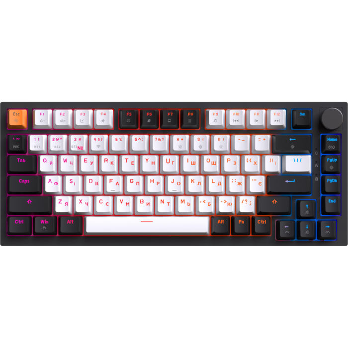 Бездротова механічна клавіатура GamePro MK160 QLAB Sakura Switch Black