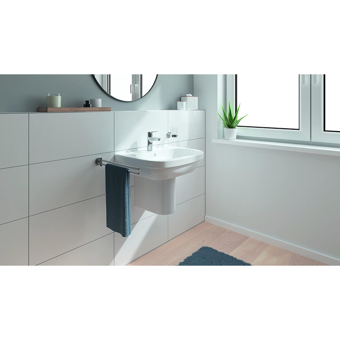 Змішувач для ванної кімнати Grohe Start, економічний, з холодною водою в середньому положенні, з поп-ап зливом, 19 см, хром, 3in1 інструмент, 23746002