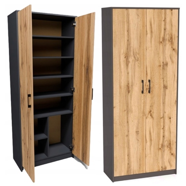 Стелаж Matkam 74 x 35,01 x 180 см, графіт