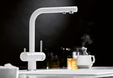 Змішувач кухонний BLANCO Fontas-S II з фільтром, висувний душ, Silgranit, графітовий колір