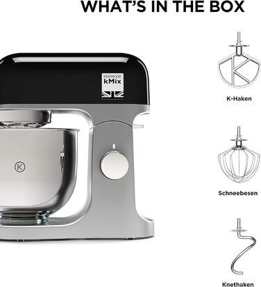 Кухонна машина KENWOOD kMix KMX750BK чорного кольору, стандартного розміру