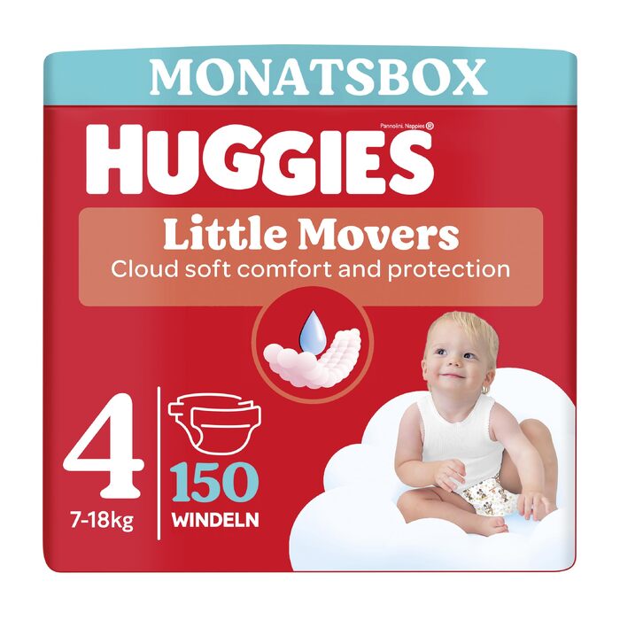 Дитячі підгузки Huggies Little Movers Disney Ultra Comfort, розмір 4, 150 шт. (3х50)