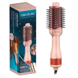 Фен-щітка Cecotec Air DryBold Essential персикового кольору 1200 Вт: сушіння, випрямлення, об'єм, іонізація, 3 режими, регулювання температури, для вологого та сухого волосся