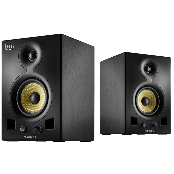 Hercules DJ Monitor 5 – Активні DJ колонки 80 Вт з басом, для ді-джеїв та меломанів