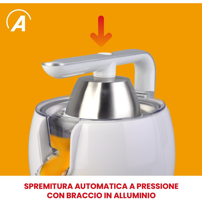Citrus-прес електричний Ardes ARSPRE03W Juice Art, 500 Вт, 0.5 л, нержавіюча сталь, білий