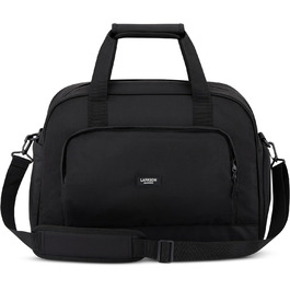 Larkson Weekender Finja Large чорна стильна дорожня сумка з відділенням для взуття, ручна поклажа, водостійка, з переробленого PET, для жінок і чоловіків