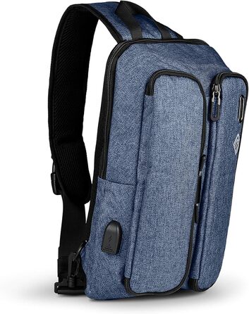 Сумка слінг Boostbag Sling синя — багатофункціональна наплічна сумка для планшета 10,1